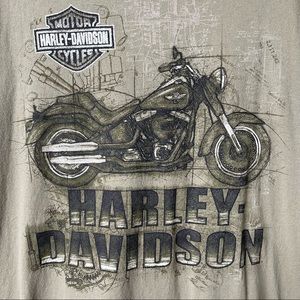 Harley Davidson Tee Shirt Screen Print Front & Back Hillbilly HD Gatlinburg TN